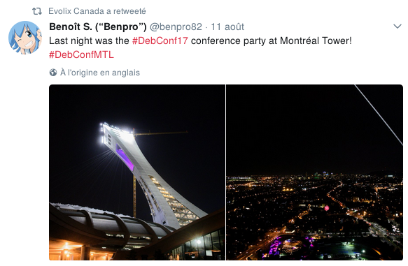 Montreal Tower Party à la DebConf17